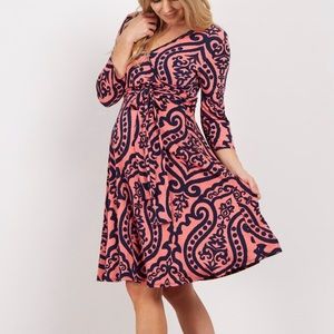 Maternity & Nursing Wrap Dress